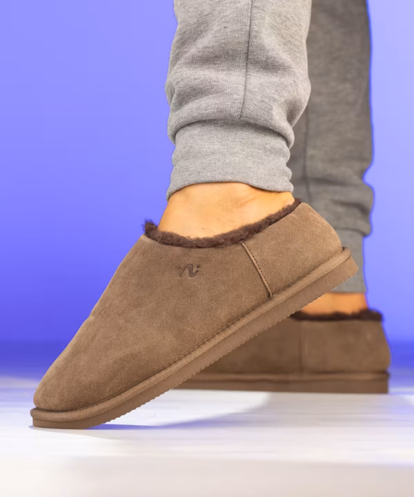 Noodles - Lodge Wool Slipper Brown