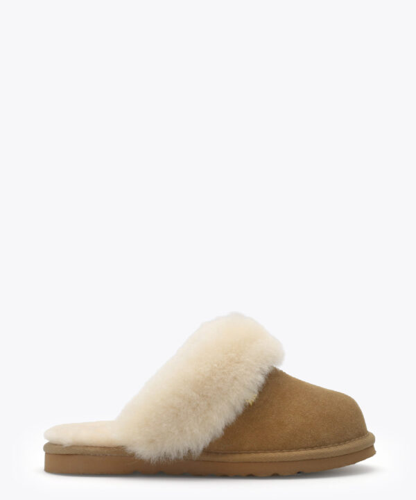 Roberto Rosso Sheepskin slipper - cognac