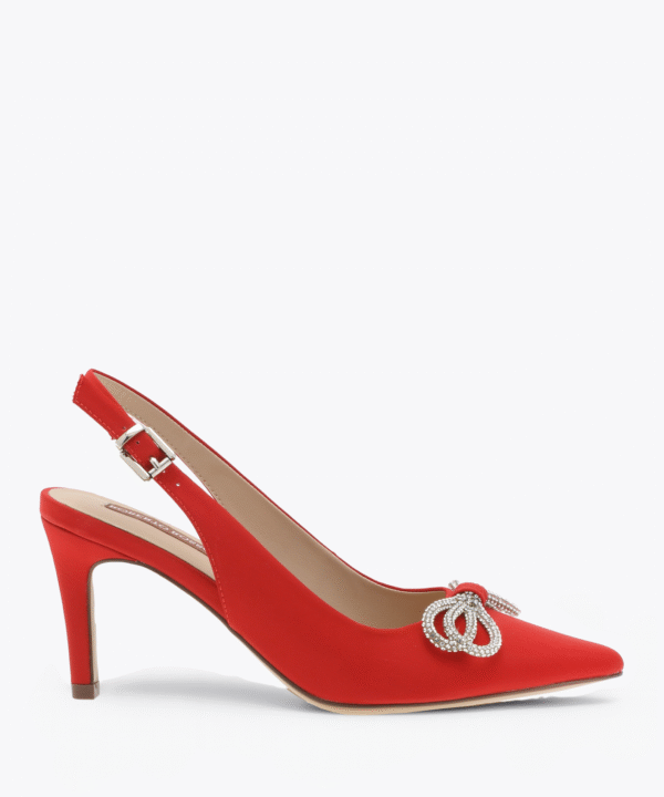 Dester Satin Red Pumps